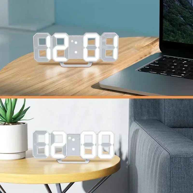 Relógio Digital de Mesa e Parede com Alarme Ajustável
